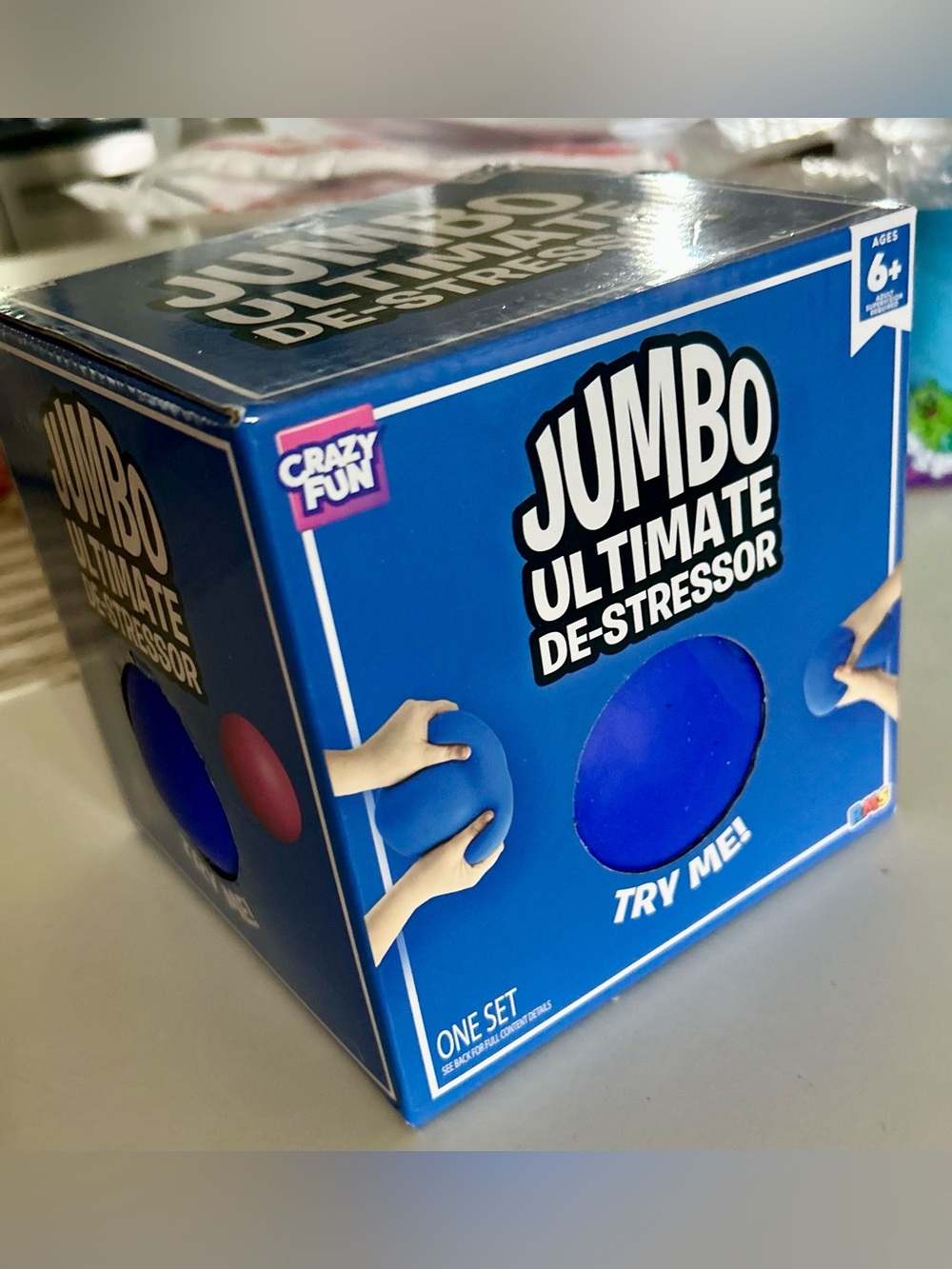 Blue Jumbo Ultimate De-Stressor Ball RMS - Picture 4 of 7